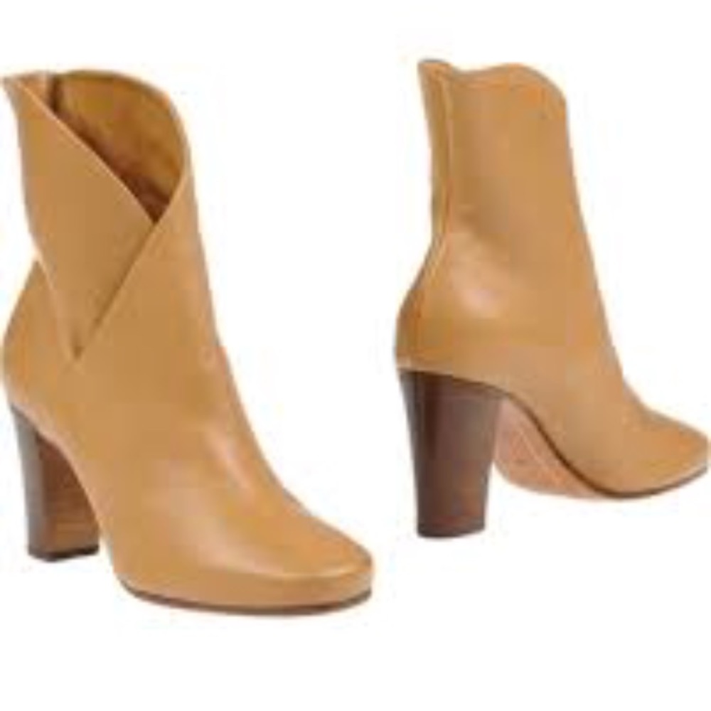 Celine Yellow Ankle Boots